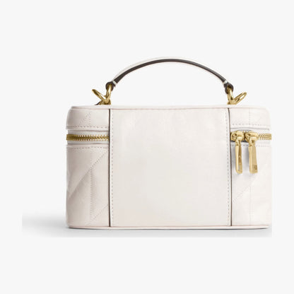 Coach Rainer Crossbody Bag 18 With Quilting - Gold/Chalk