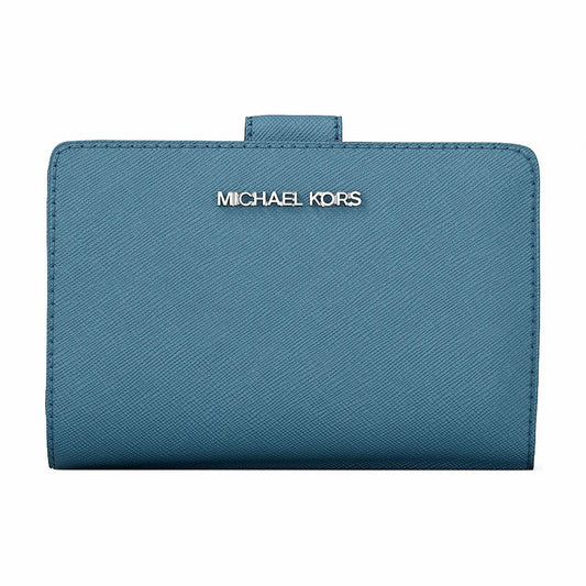 Michael Kors Medium Saffiano Leather Wallet - DENIM