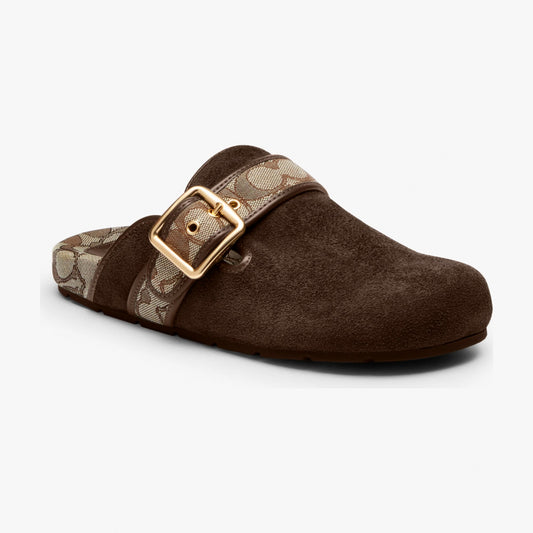 Coach Archival Buckle Clog - Oak/Chocolate