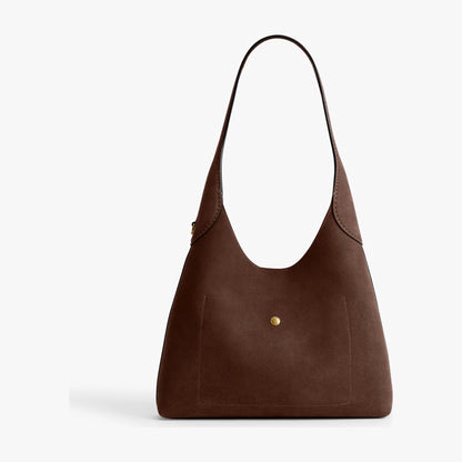 Coach Brooklyn Shoulder Bag 28 - Brass/Dark Chocolate