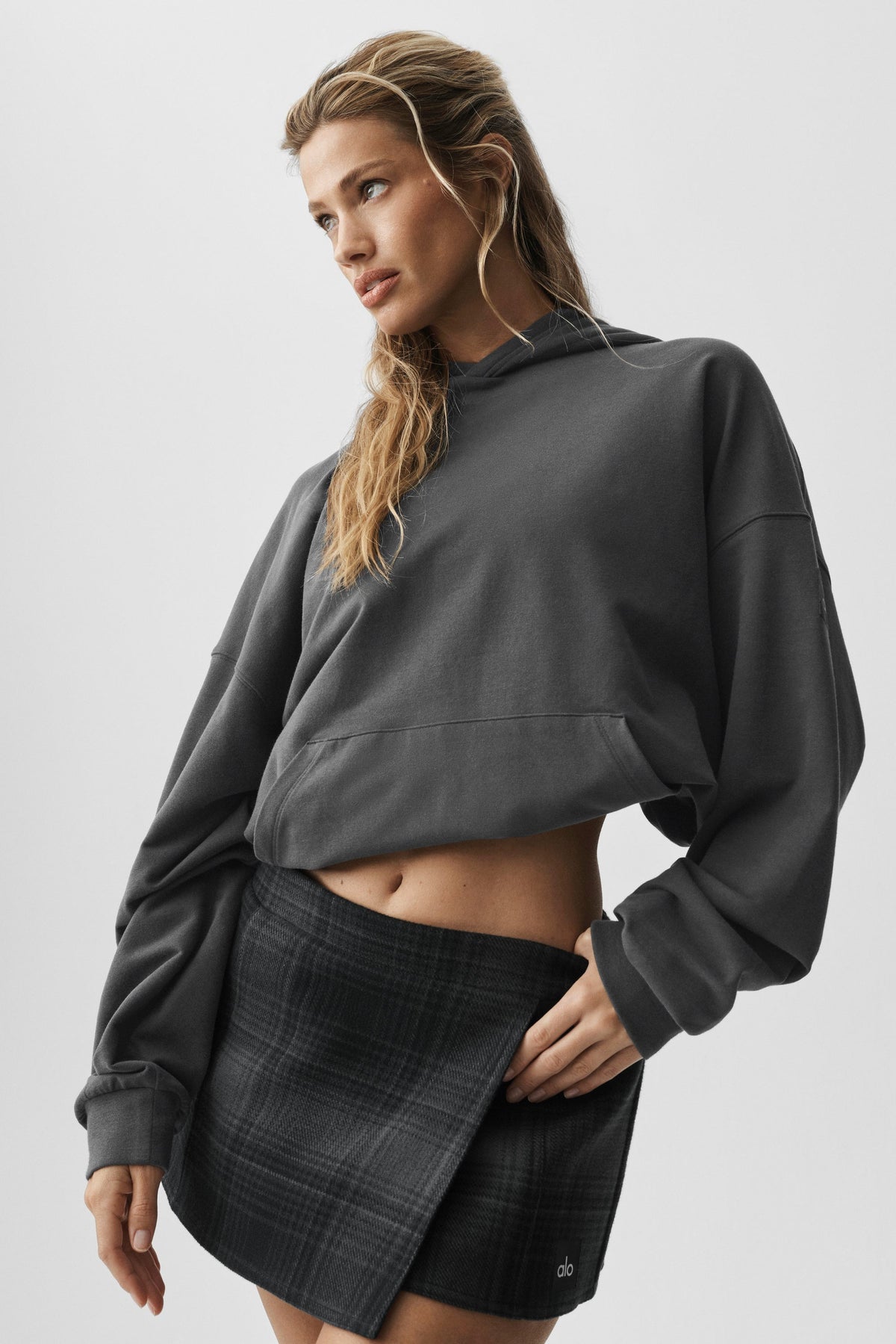 Alo Yoga Double Take Hoodie - Anthracite