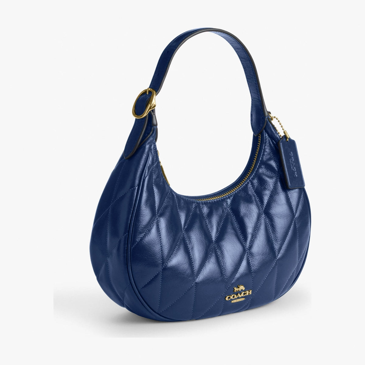 Coach Emily Shoulder Bag With Quilting - Gold/Deep Blue