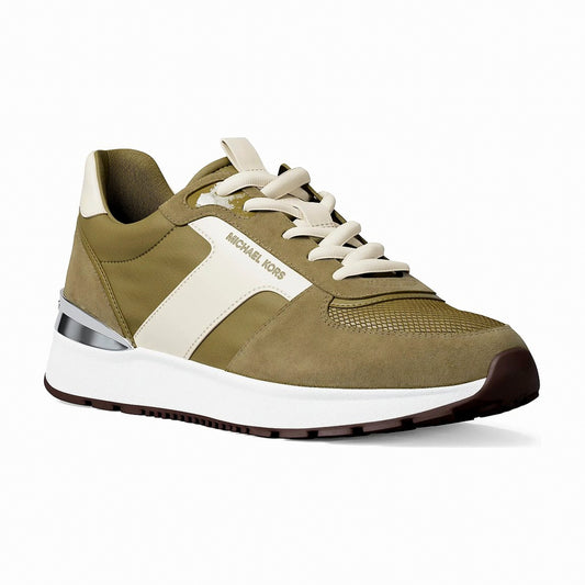 Michael Kors Remy Mixed-Media Trainer - OREGANO