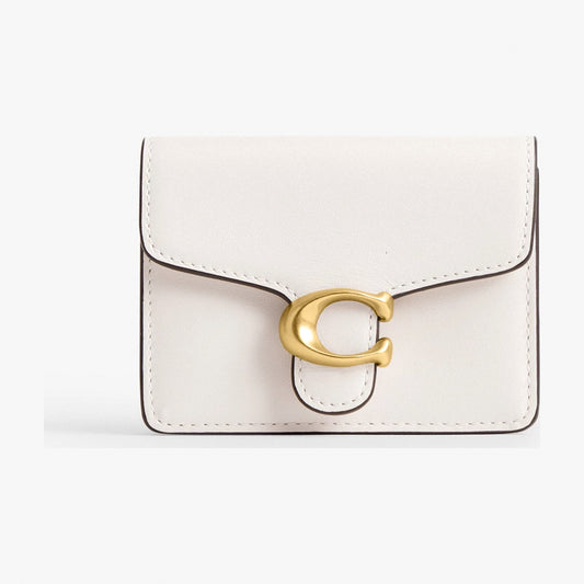 Coach Tabby Card Case - Brass/Chalk