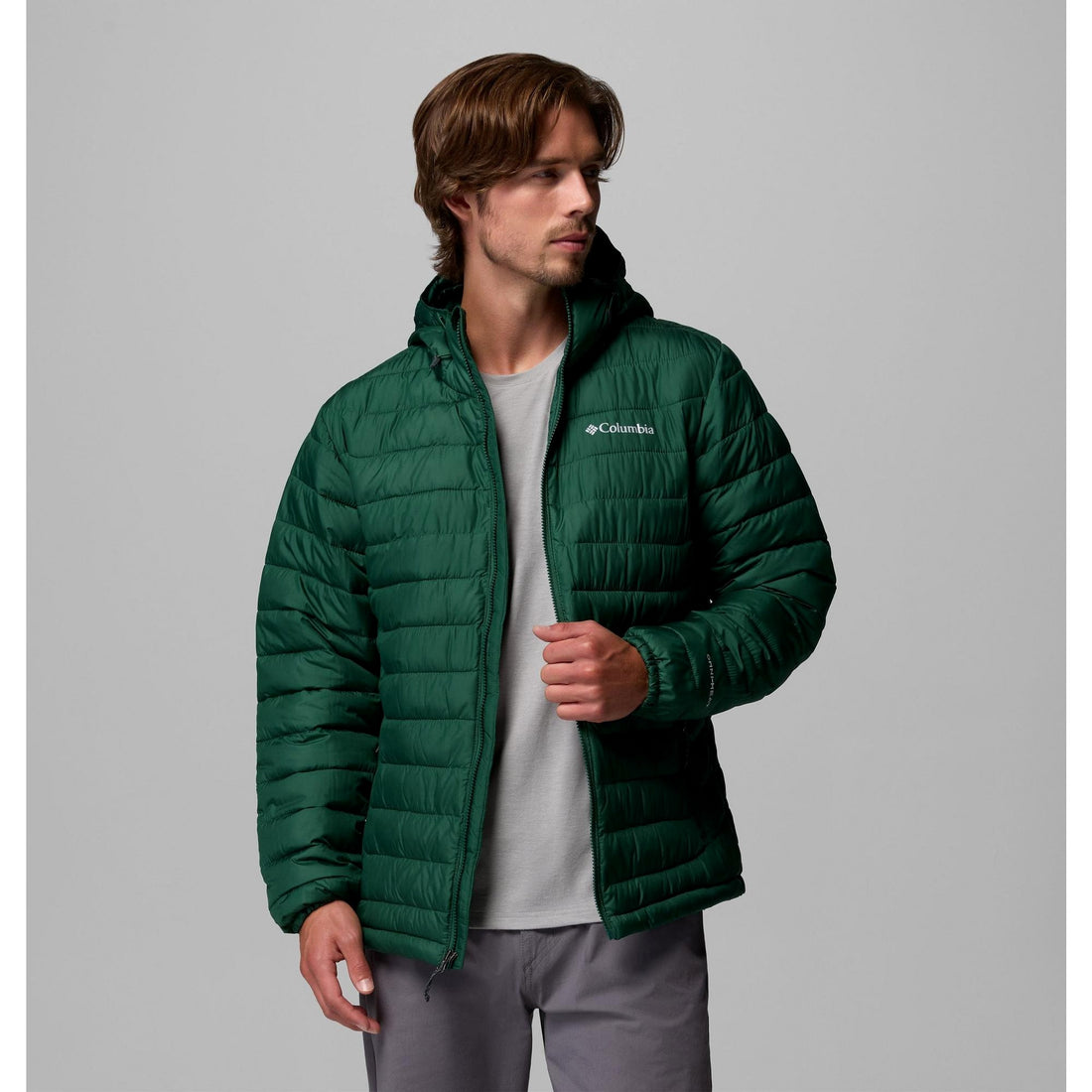 Columbia Men's Powder Lite II Hooded Jacket - Rain Forest
