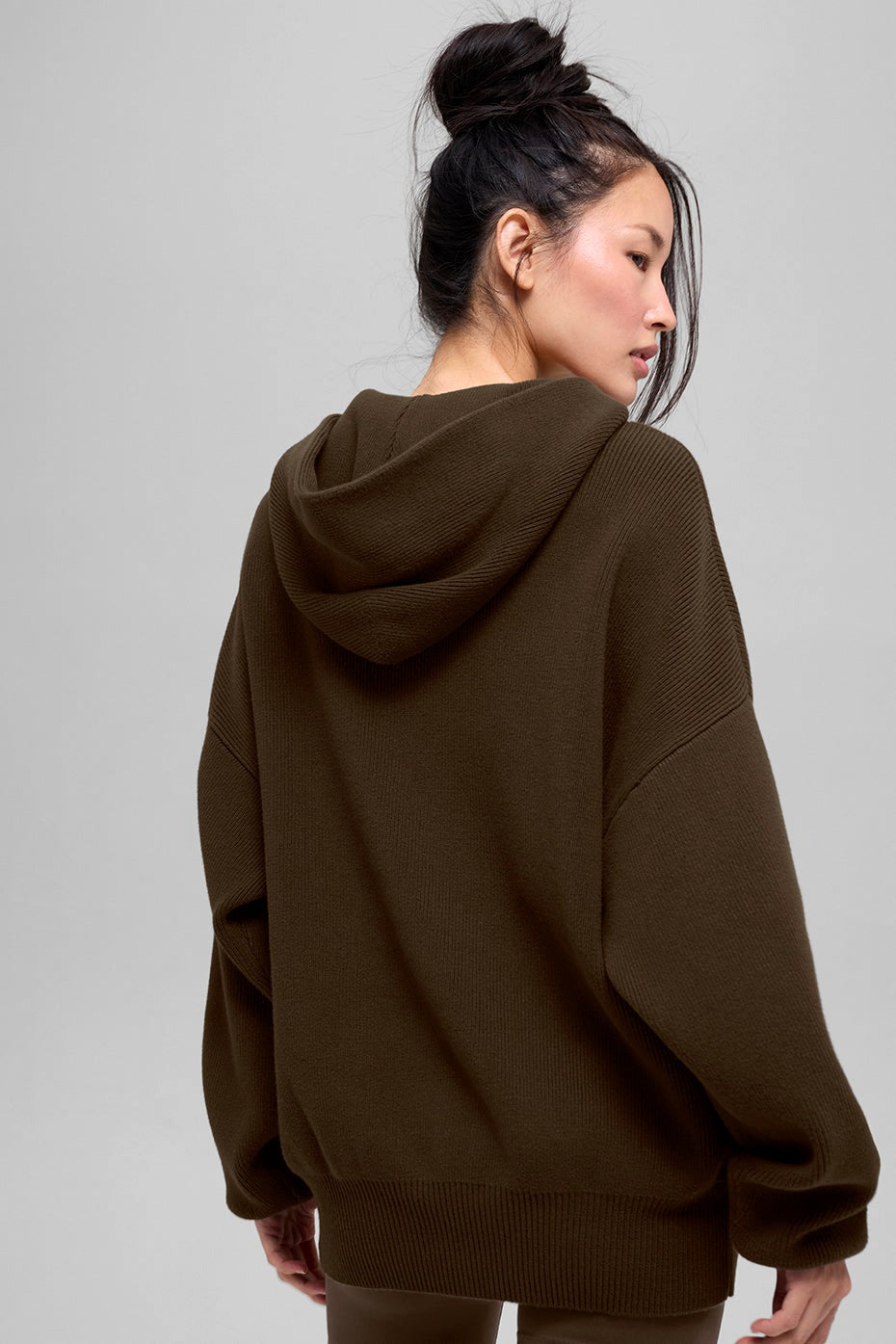 Alo Yoga Scholar Hooded Sweater - Espresso