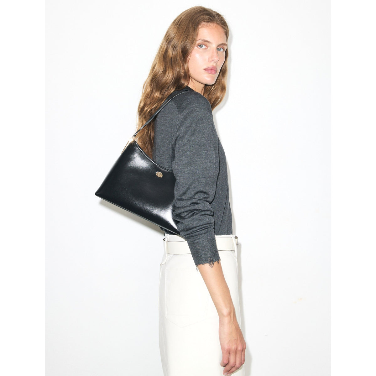 Tory Burch Small Robinson Shoulder Bag - Black