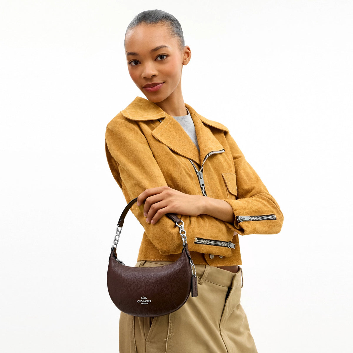 Coach Mini Payton Bag - Silver/Maple