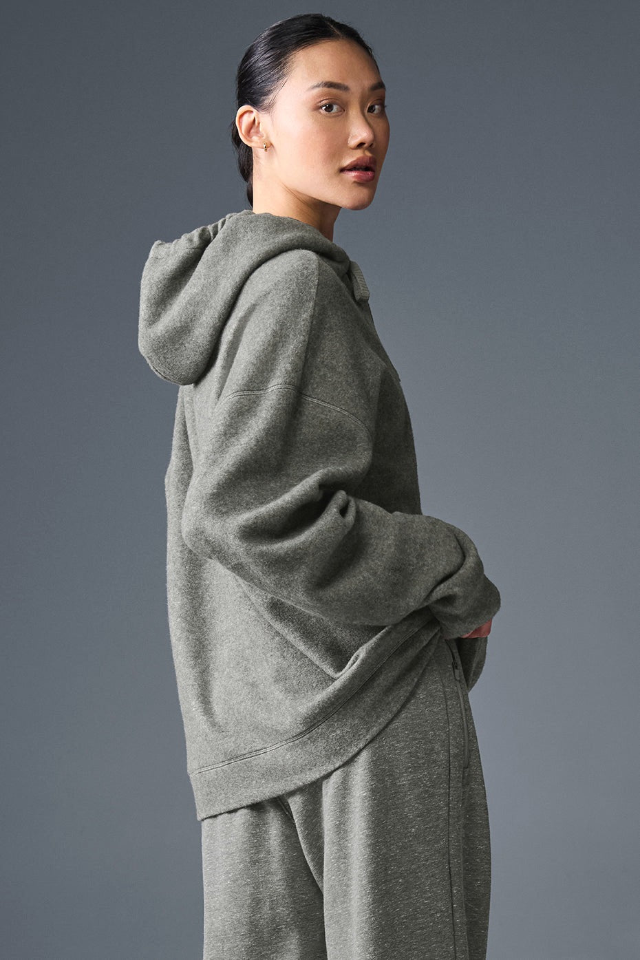 Alo Yoga Triumph Restore Hoodie - Grey Triblend