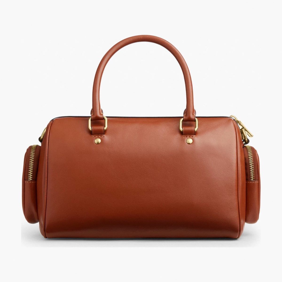 Coach Rowan Satchel Bag With Pockets - Gold/Cinnamon