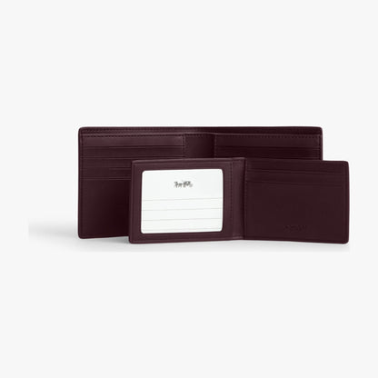 Coach 3-In-1 Wallet In Signature Canvas - Black Currant