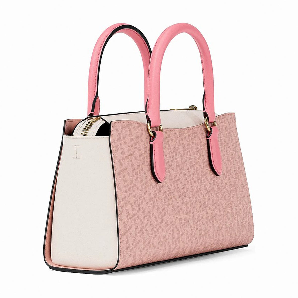 Michael Kors Arden Small Color-Block Signature Logo Messenger Bag - PWD BLSH MLT