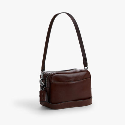 Coach Mini Carey Crossbody Bag - Silver/Maple