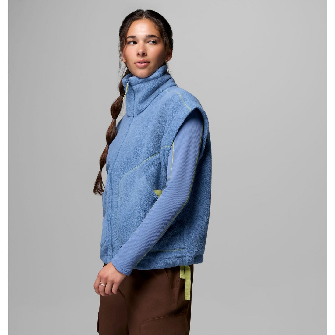 Columbia Women's Misty Moondrift MTR Fleece Relaxed Vest - Bluestone