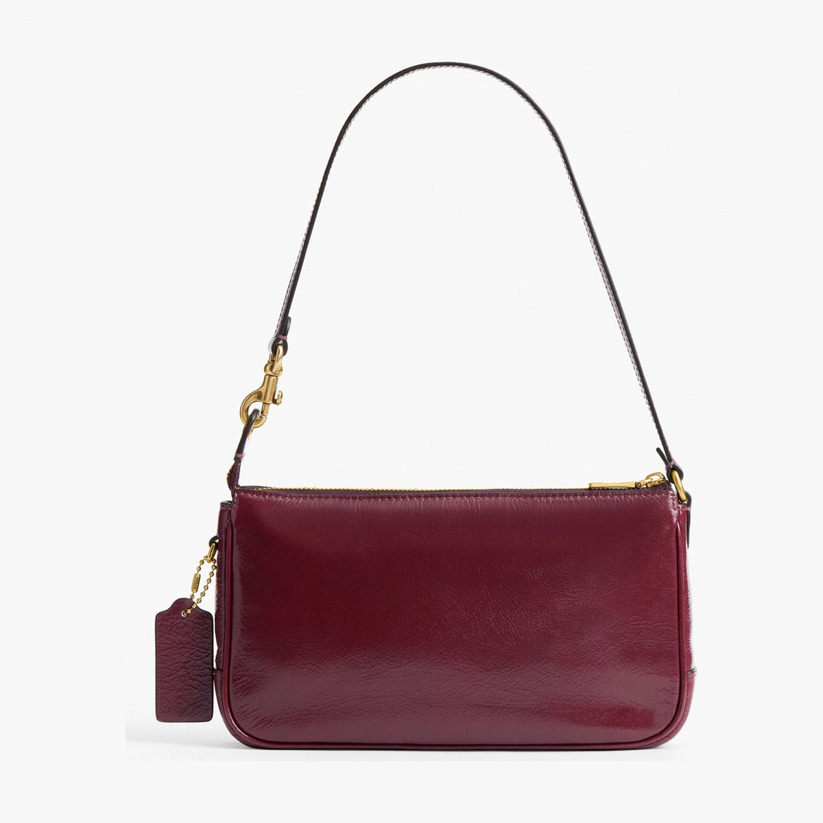Coach Plaza Bag - Brass/Dark Cherry