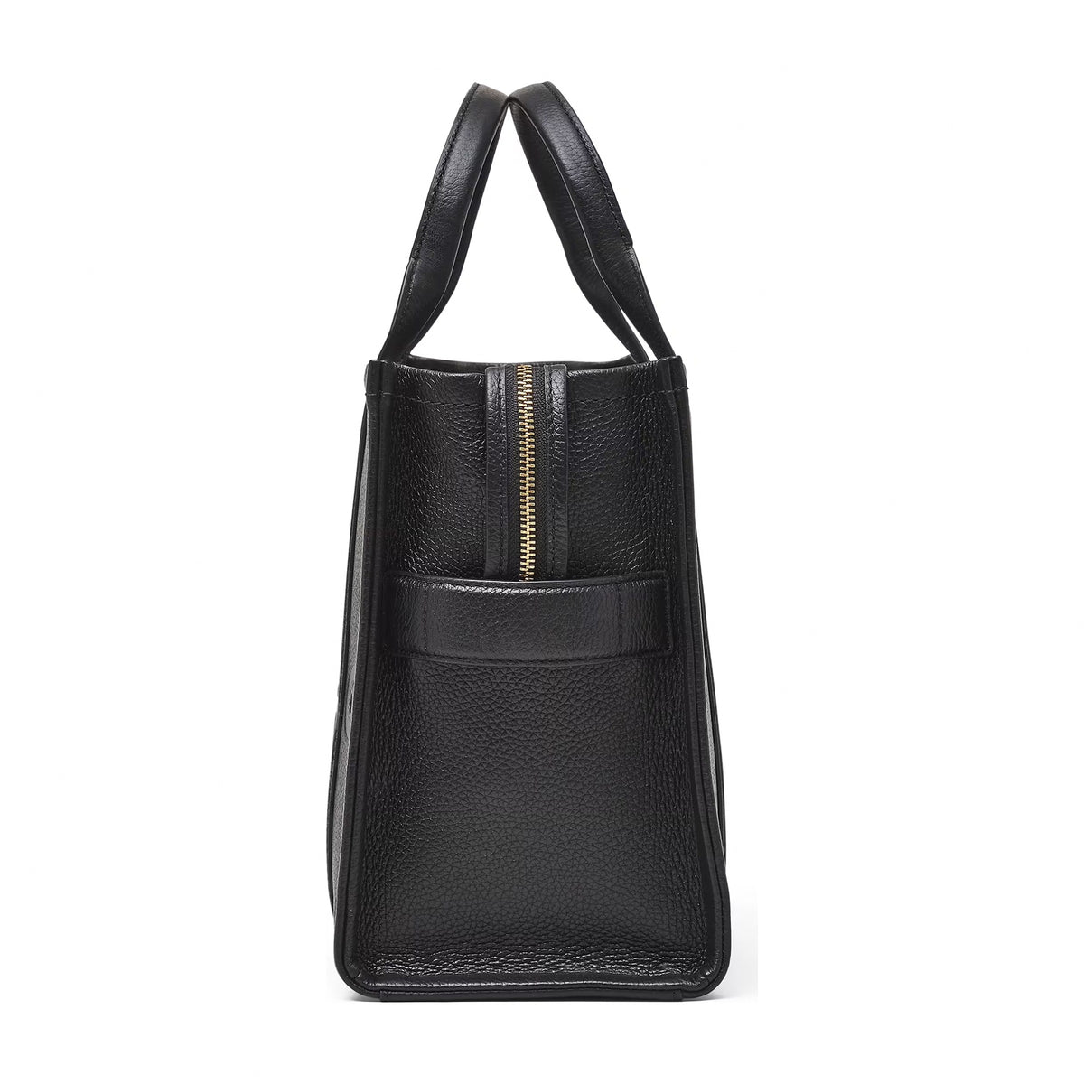 Marc Jacobs The Leather Medium Tote Bag - BLACK