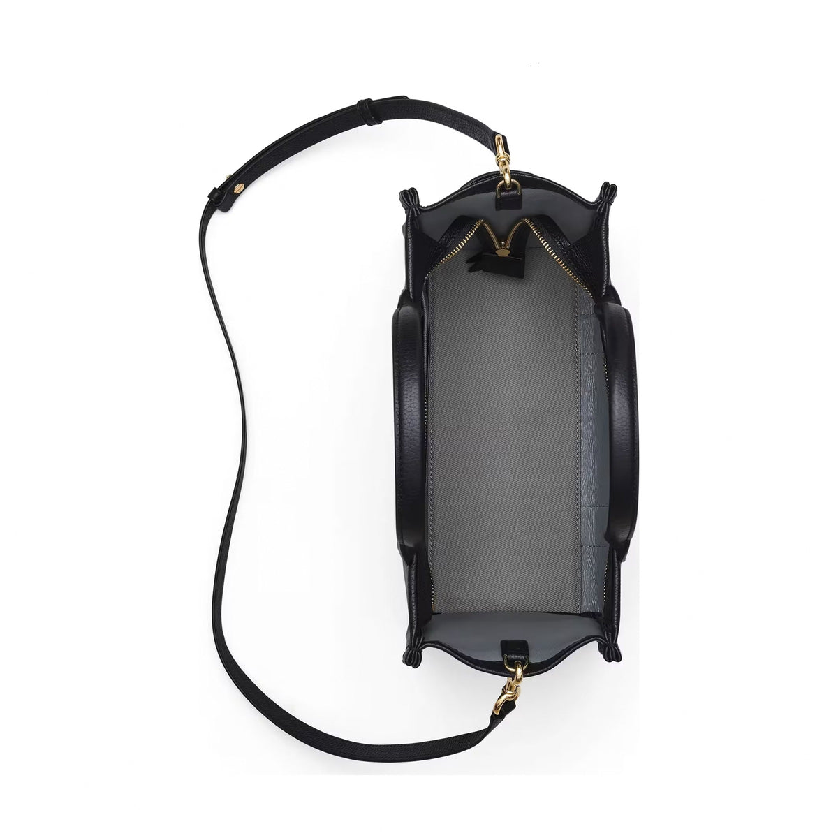 Marc Jacobs The Leather Medium Tote Bag - BLACK