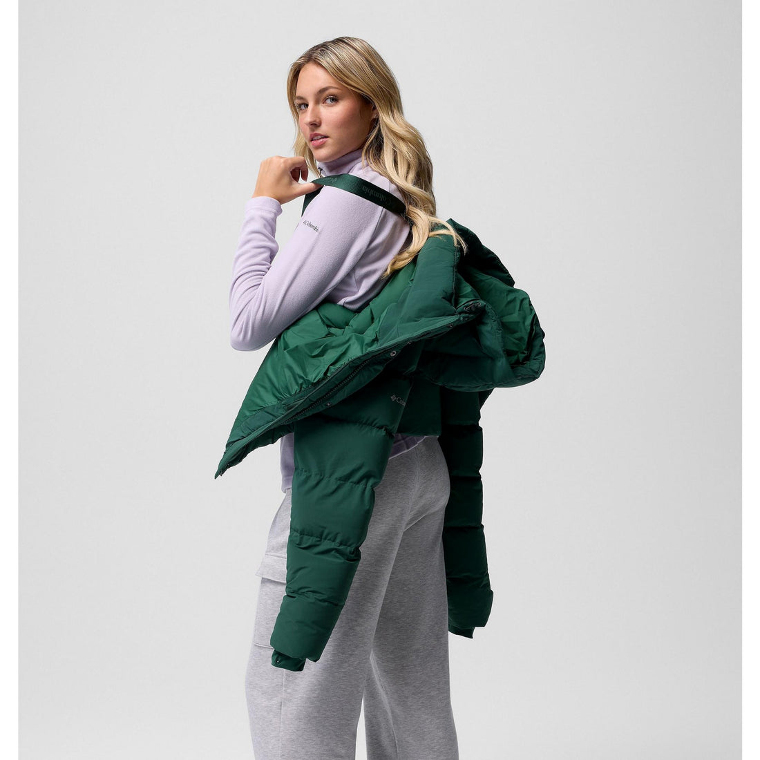 Columbia Women's Amaze Puff Hooded Jacket - Rain Forest