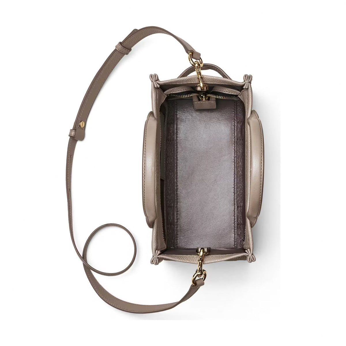 Marc Jacobs The Leather Small Tote Bag - CEMENT