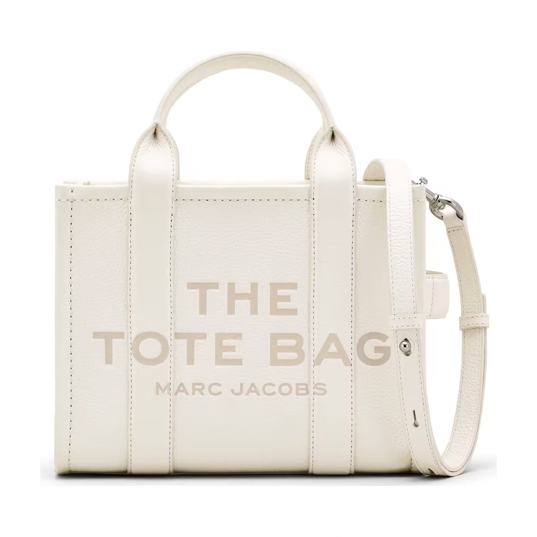 Marc Jacobs The Leather Small Tote Bag - CEMENT