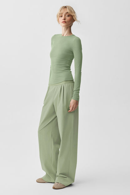 Alo Yoga Suit Up Trouser (Long) - Dune Grass