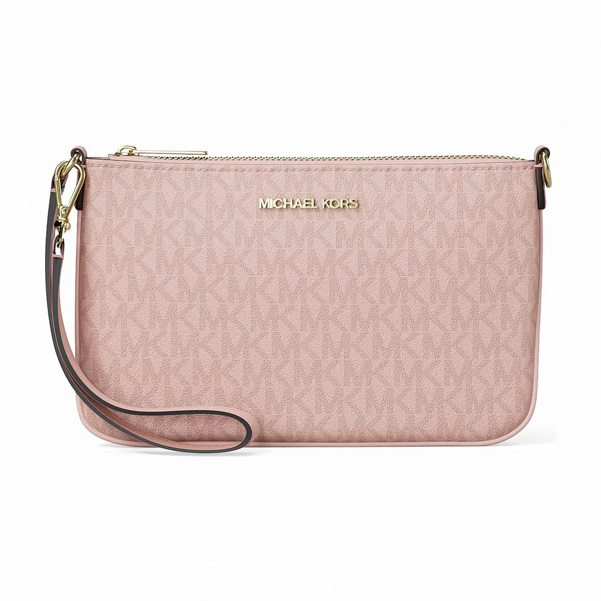 Michael Kors Jet Set Small Signature Logo Convertible Wristlet - POWDER BLUSH
