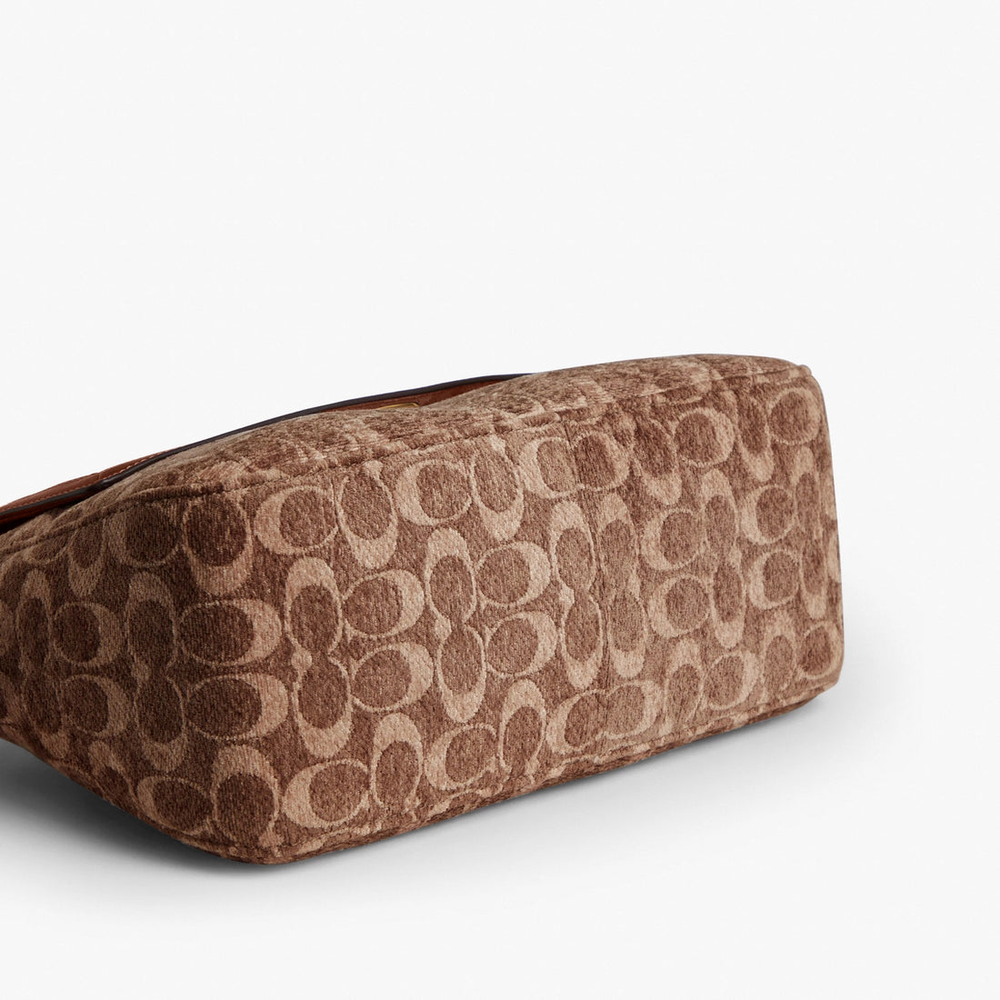 Coach Etta Flap Bag In Signature Chenille - Gold/Light Khaki/Vintage Brown
