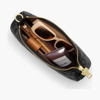 Coach Teri Shoulder Bag With Quilting - Gold/Black