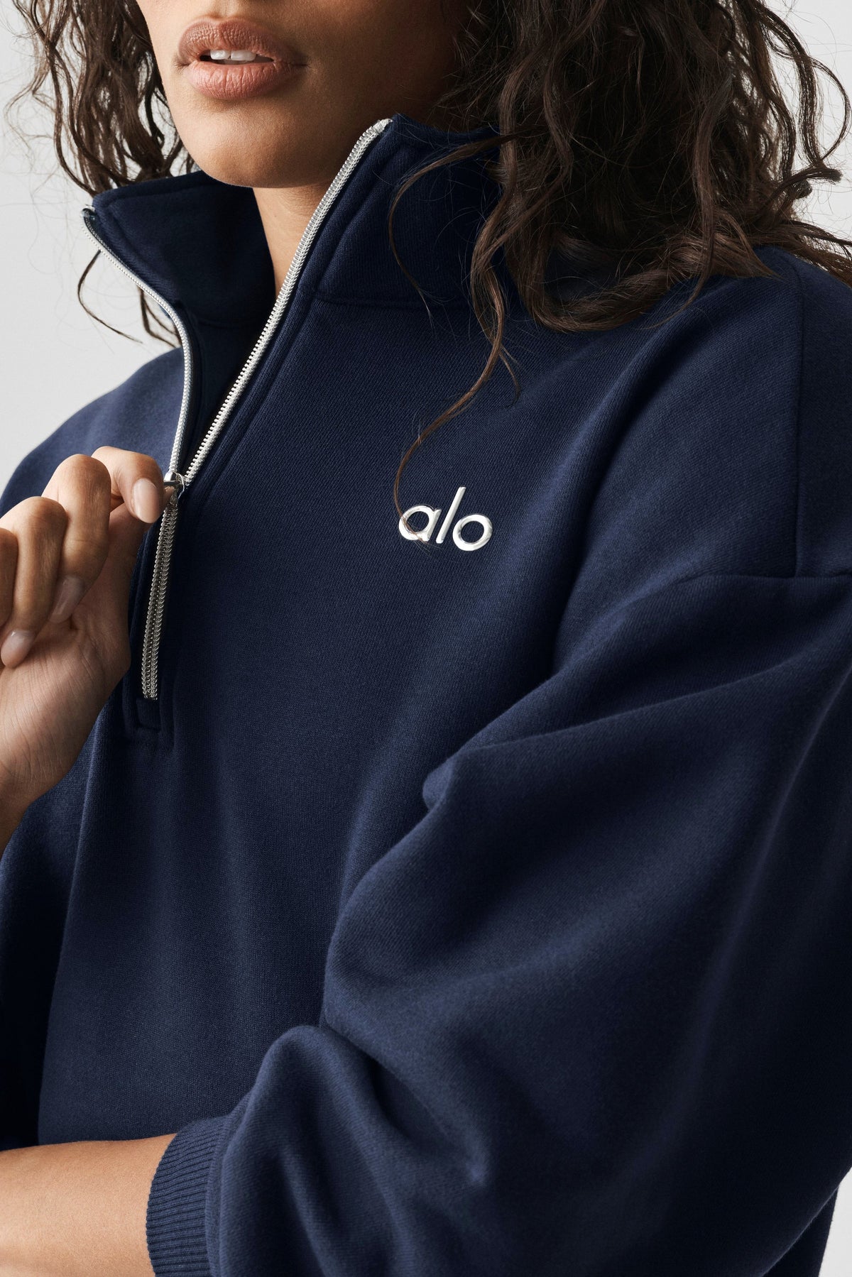 Alo Yoga Accolade 1/4 Zip Pullover - Navy
