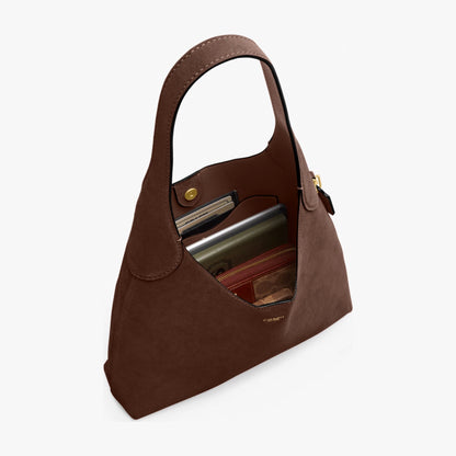Coach Brooklyn Shoulder Bag 28 - Brass/Dark Chocolate