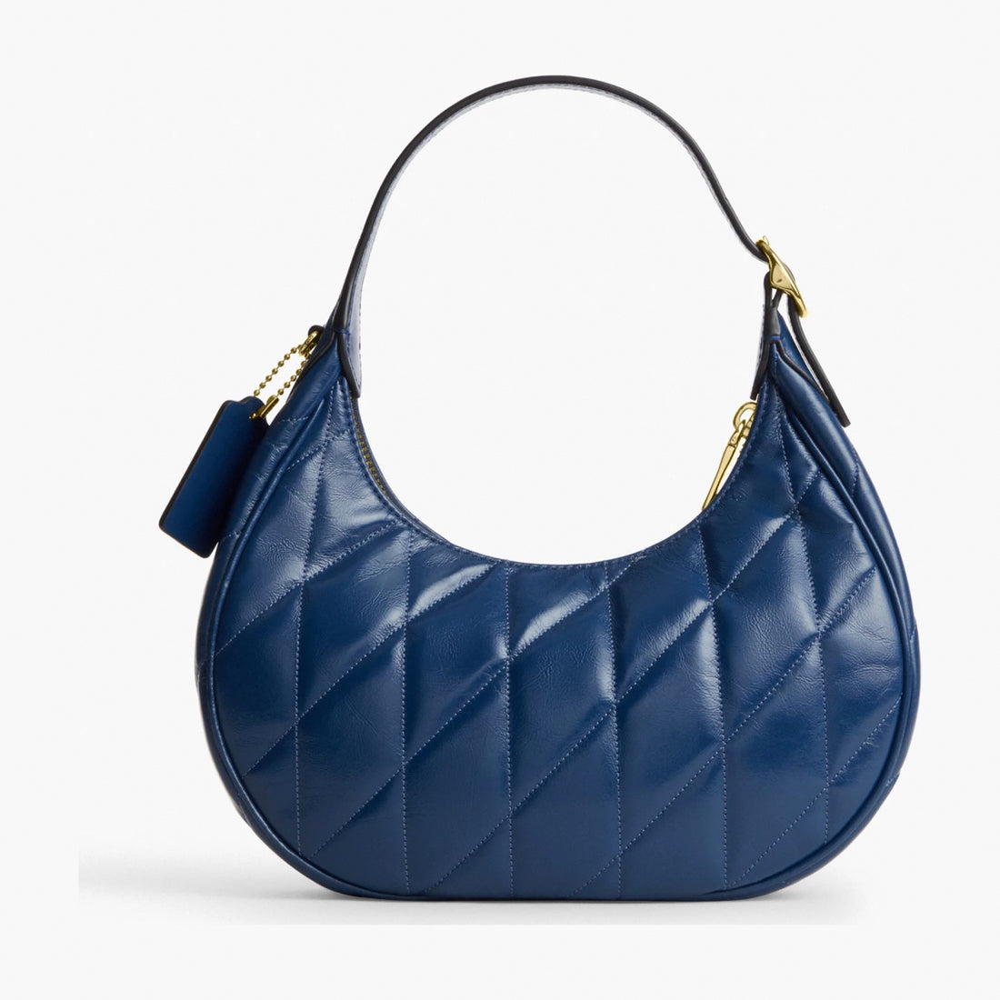 Coach Emily Shoulder Bag With Quilting - Gold/Deep Blue