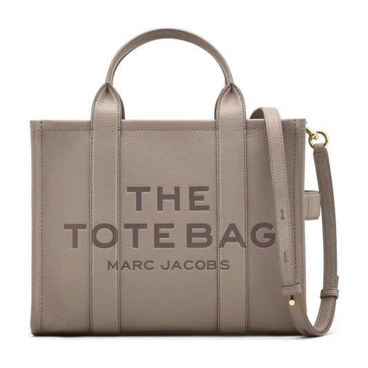 Marc Jacobs The Leather Medium Tote Bag - CEMENT