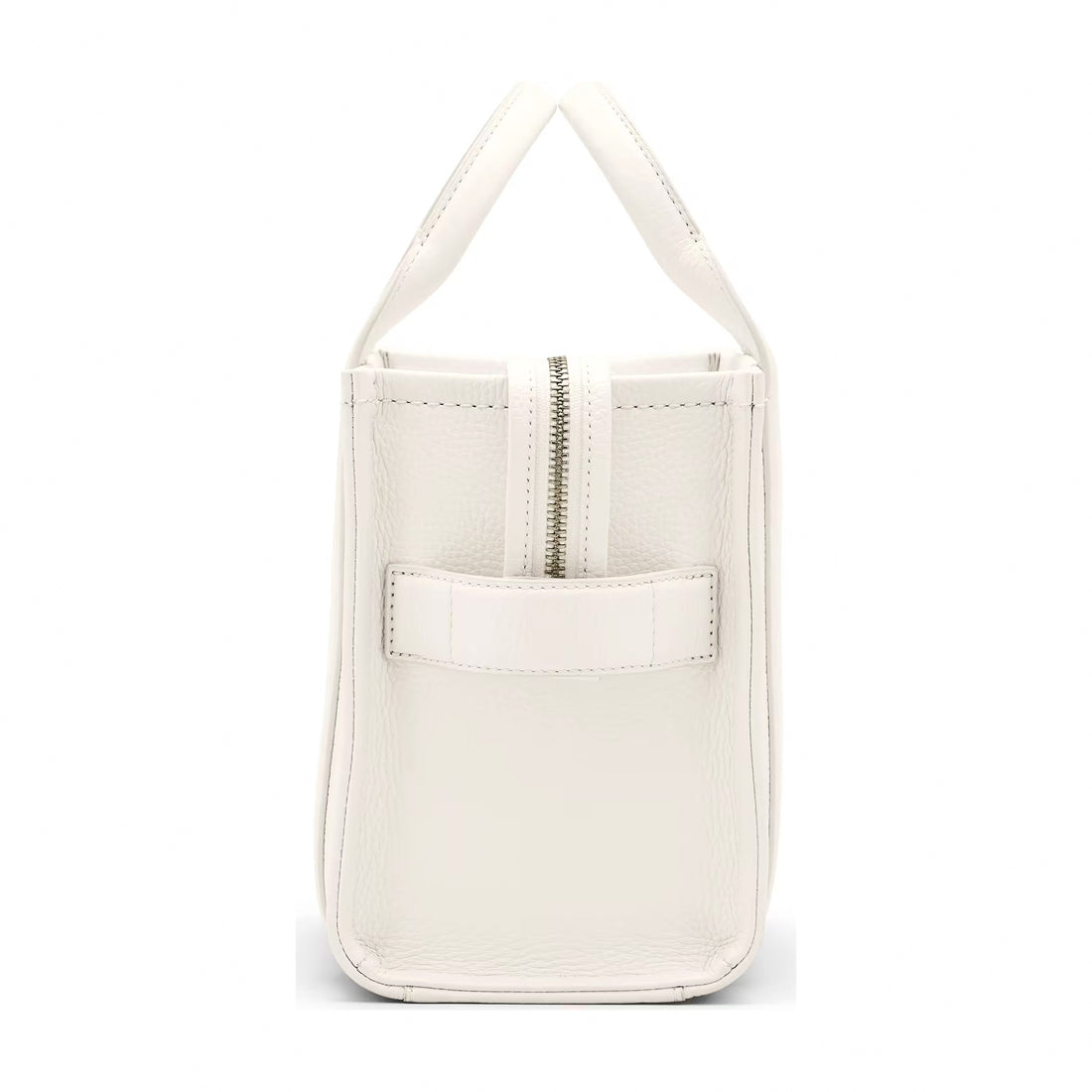 Marc Jacobs The Leather Small Tote Bag - COTTON/SILVER