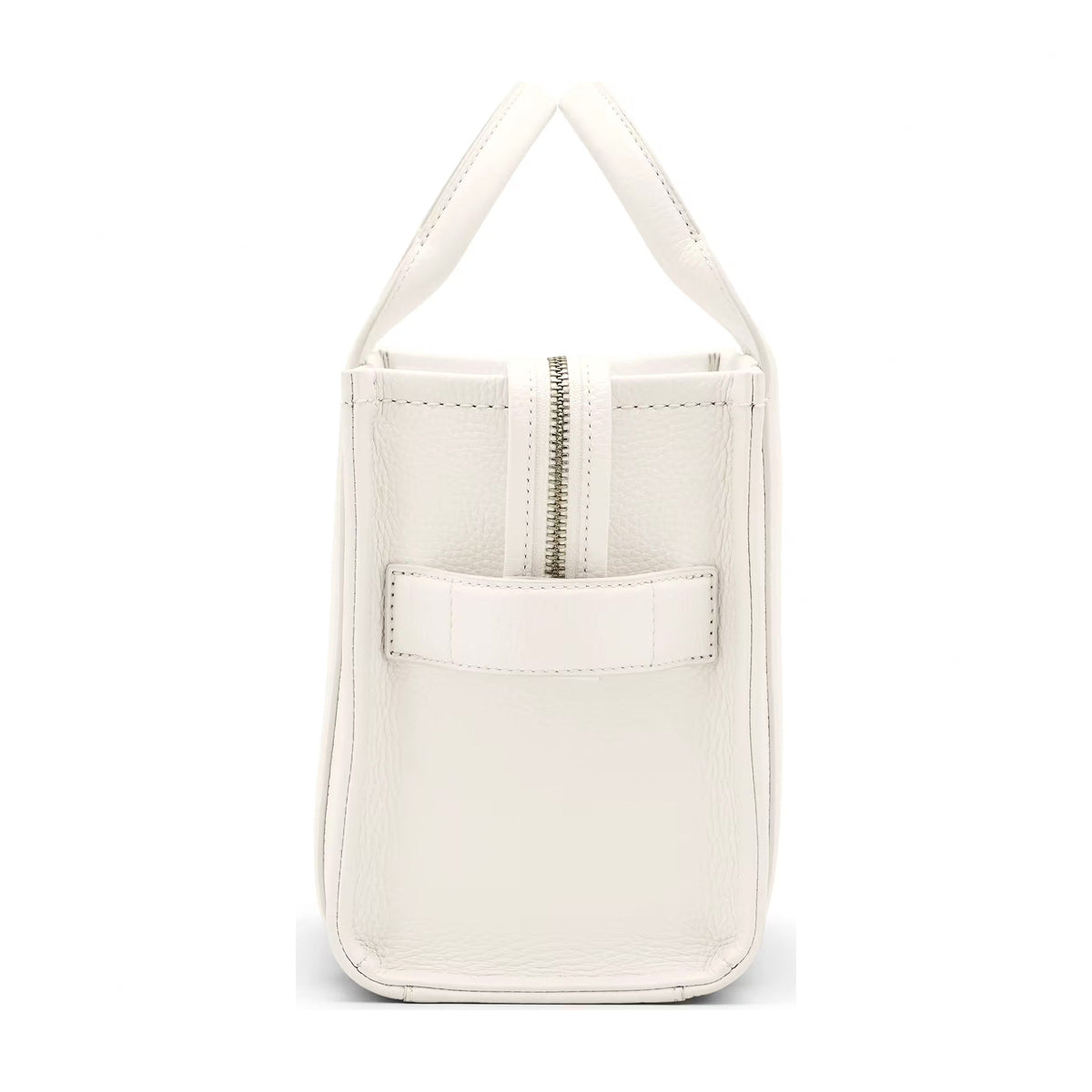 Marc Jacobs The Leather Small Tote Bag - COTTON/SILVER