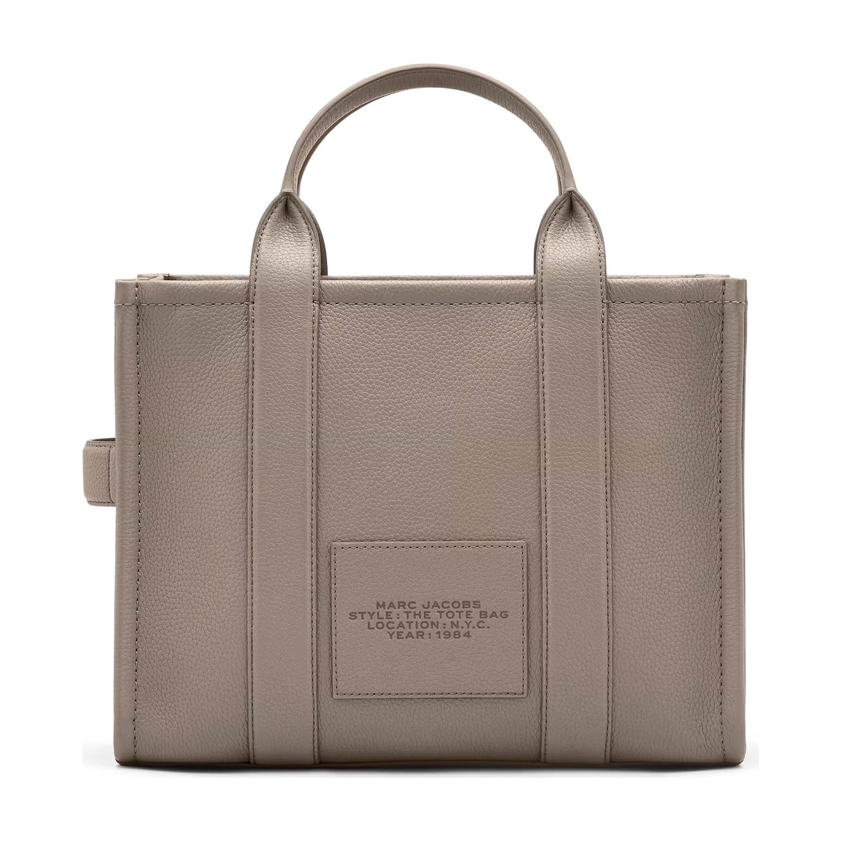 Marc Jacobs The Leather Medium Tote Bag - CEMENT