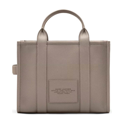 Marc Jacobs The Leather Medium Tote Bag - CEMENT