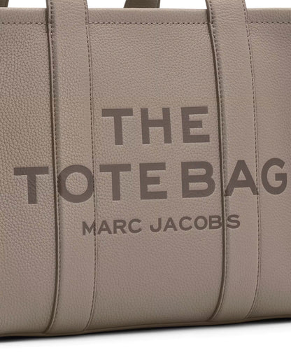 Marc Jacobs The Leather Medium Tote Bag - CEMENT