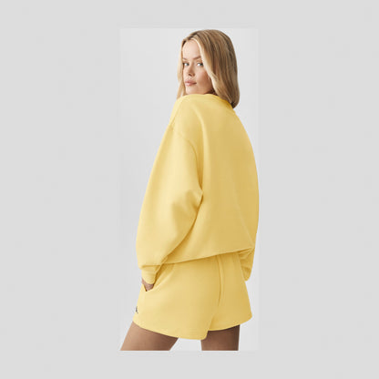 Alo Yoga Accolade Crew Neck Pullover - Warm Butter
