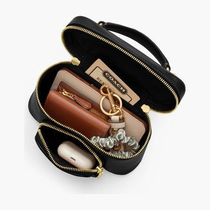 Coach Rainer Crossbody Bag 18 With Pocket - Gold/Black