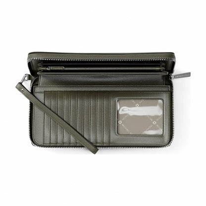 Michael Kors Large Pebbled Leather Continental Wallet - OLIVE