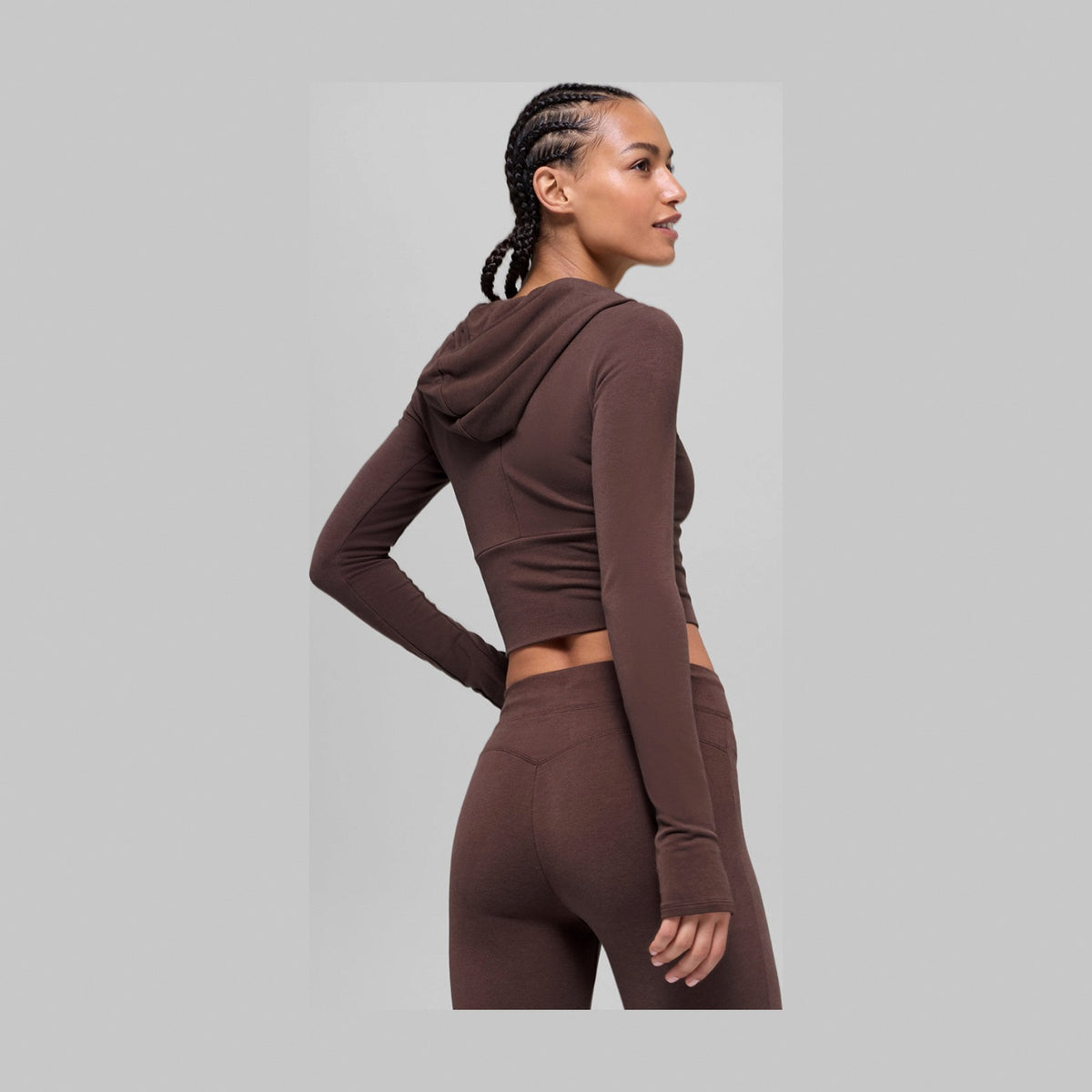 Alo Yoga Sway Full Zip Hoodie - Brownstone