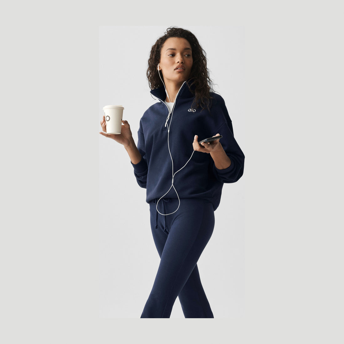 Alo Yoga Accolade 1/4 Zip Pullover - Navy
