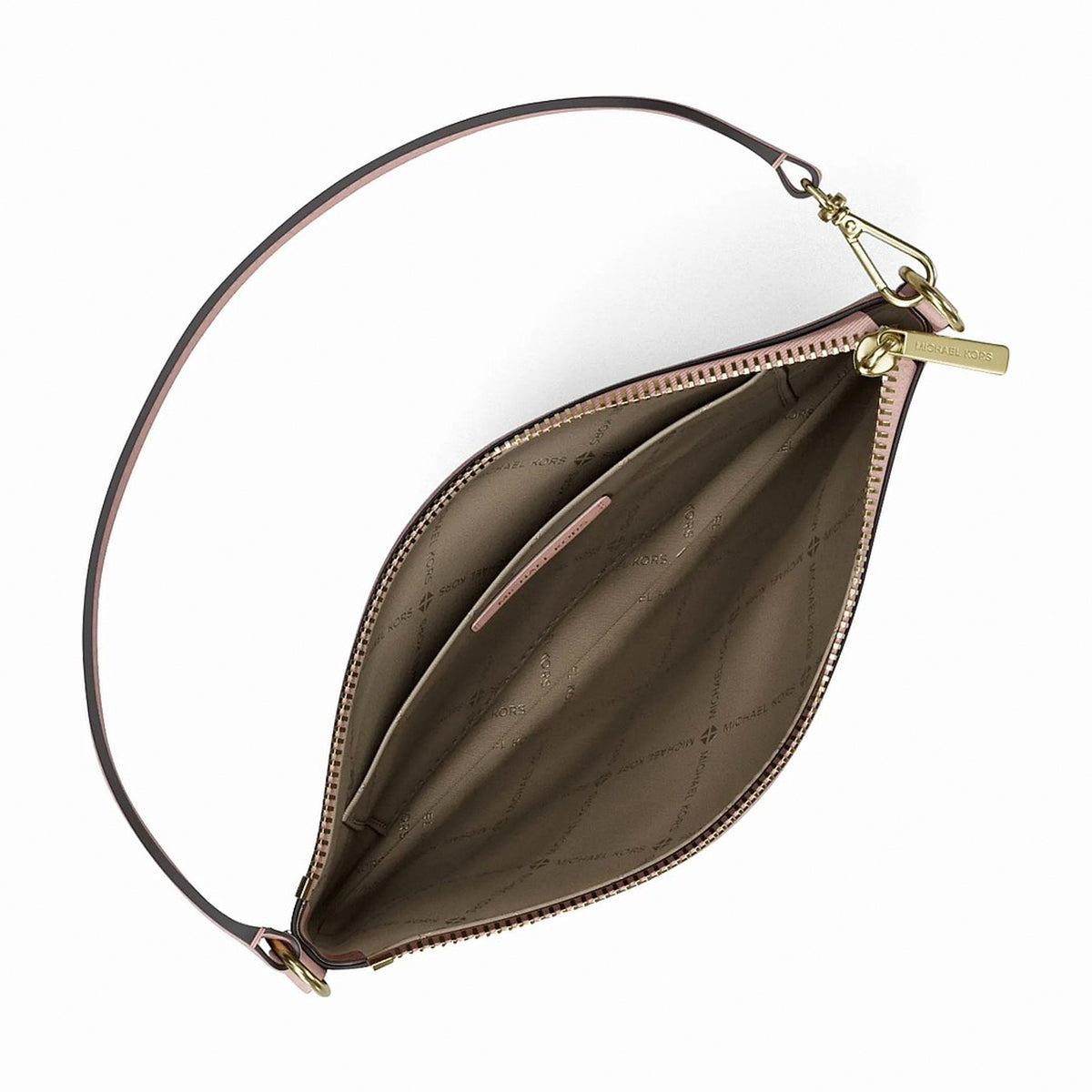 Michael Kors Jet Set Small Signature Logo Convertible Wristlet - POWDER BLUSH