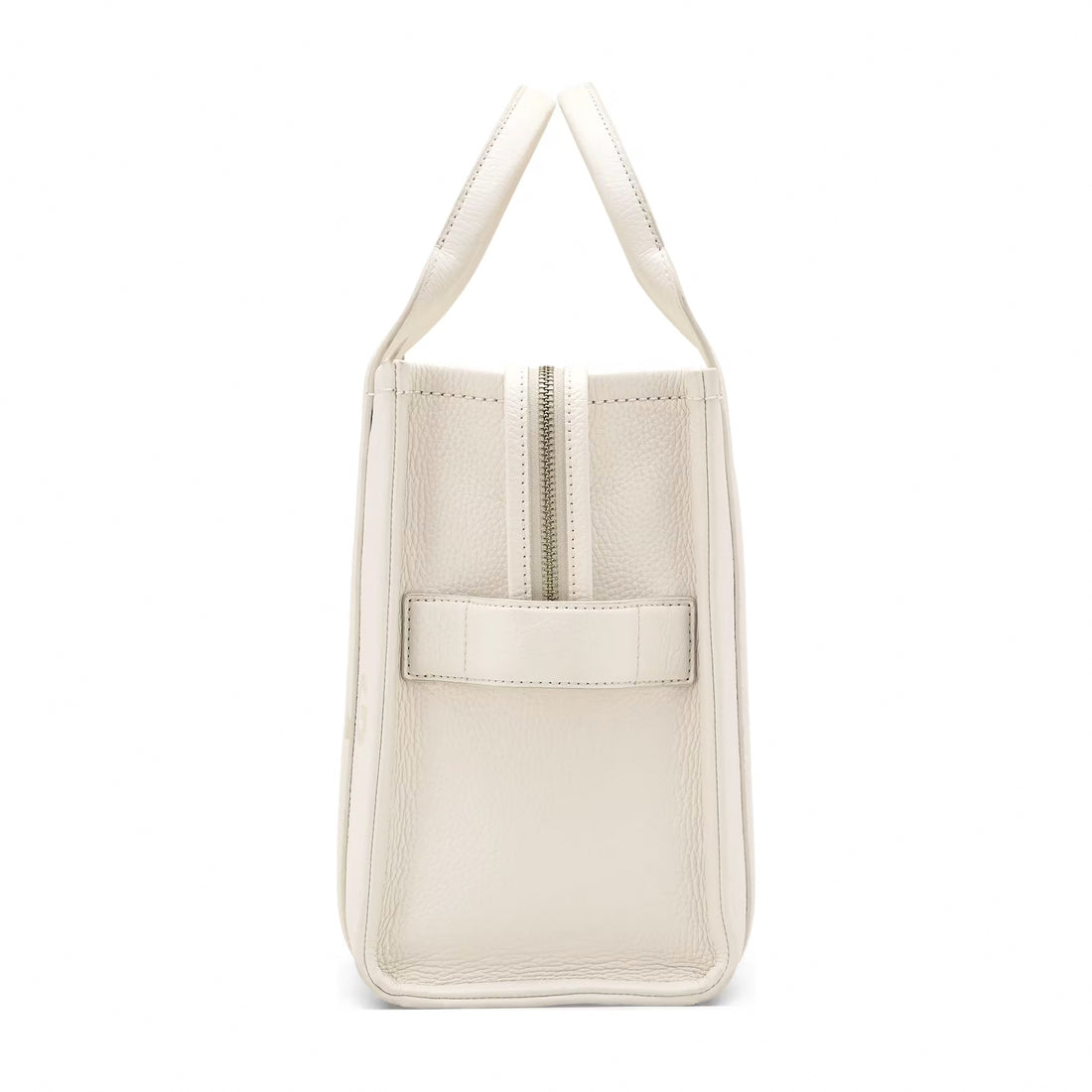 Marc Jacobs The Leather Medium Tote Bag - COTTON/SILVER