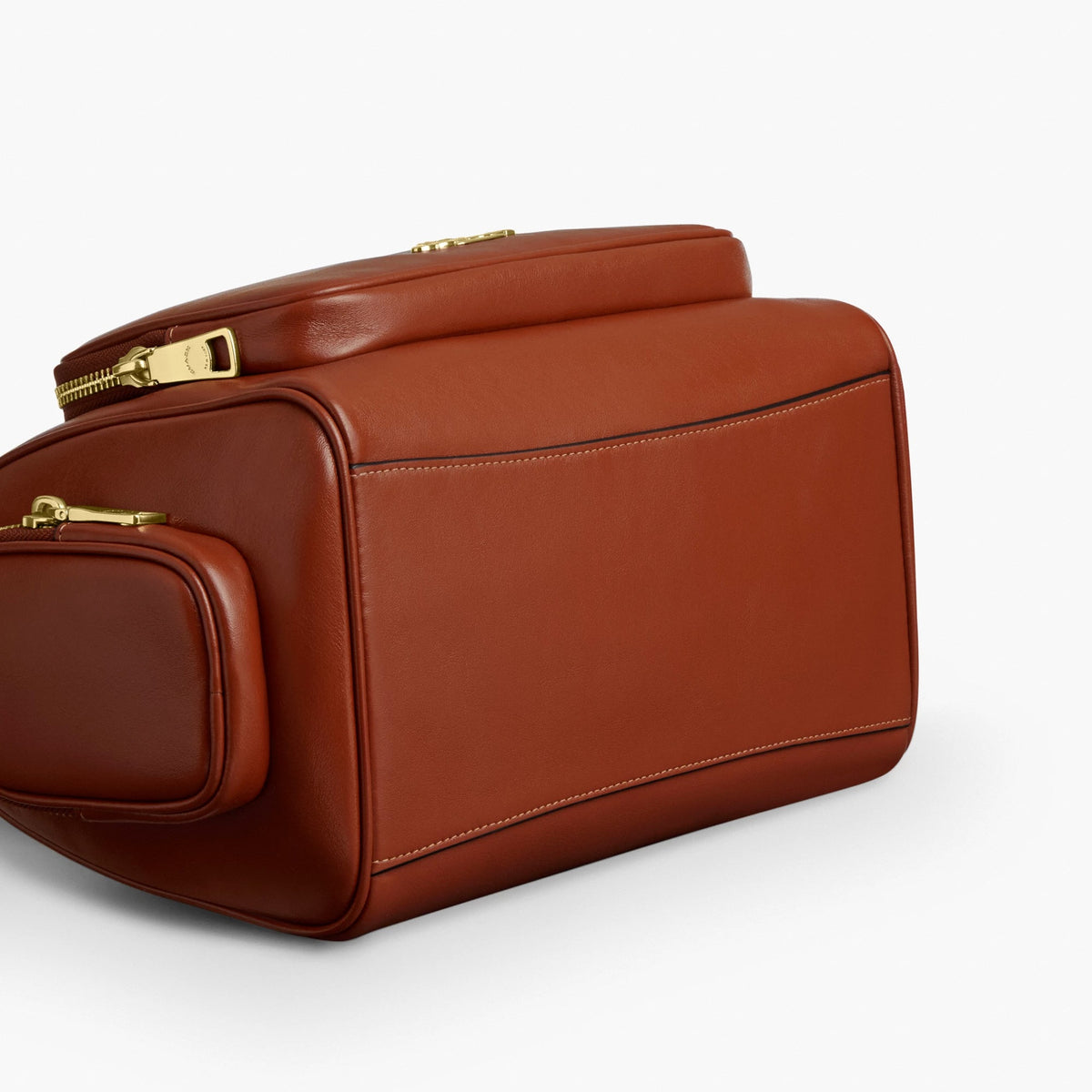 Coach Rowan Satchel Bag With Pockets - Gold/Cinnamon