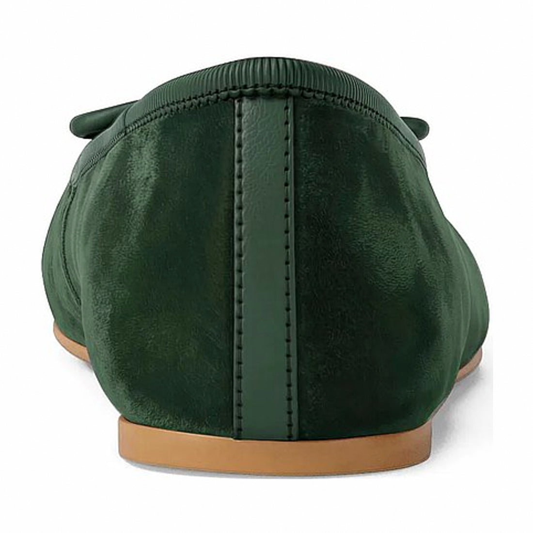 Michael Kors Savannah Logo Debossed Velvet Ballet Flat - AMAZON GREEN
