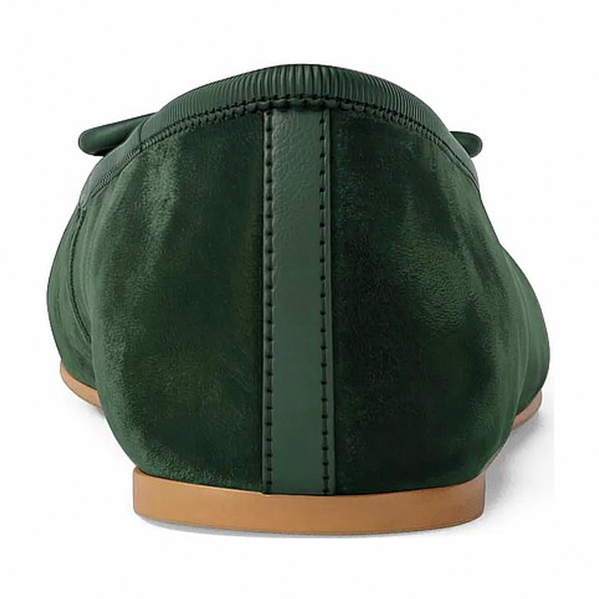 Michael Kors Savannah Logo Debossed Velvet Ballet Flat - AMAZON GREEN