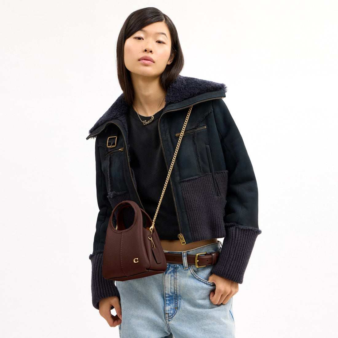 Coach Lana Shoulder Bag 19 - Brass/Maple