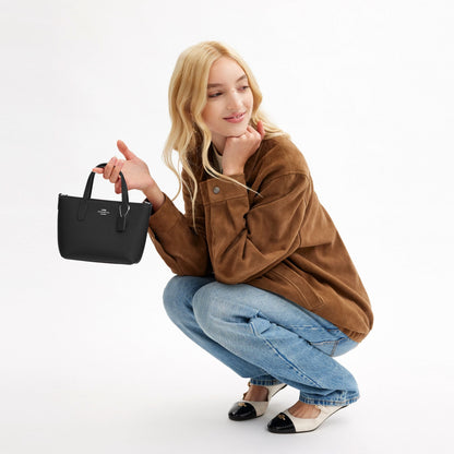 Coach City Mini Tote Bag - Silver/Black