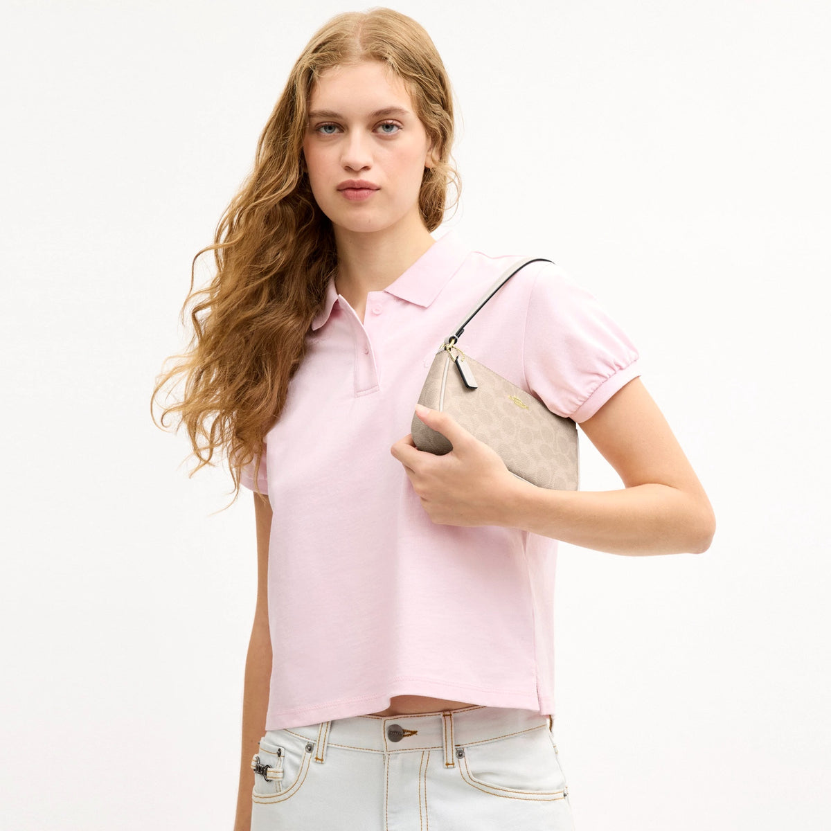 Coach Nolita 19 In Signature Canvas - Gold/Sand/Chalk